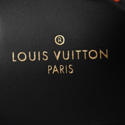 Louis Vuitton Epi Suede Mens Harlem Richelieu Sneakers 7 Black Orange 7 of 9