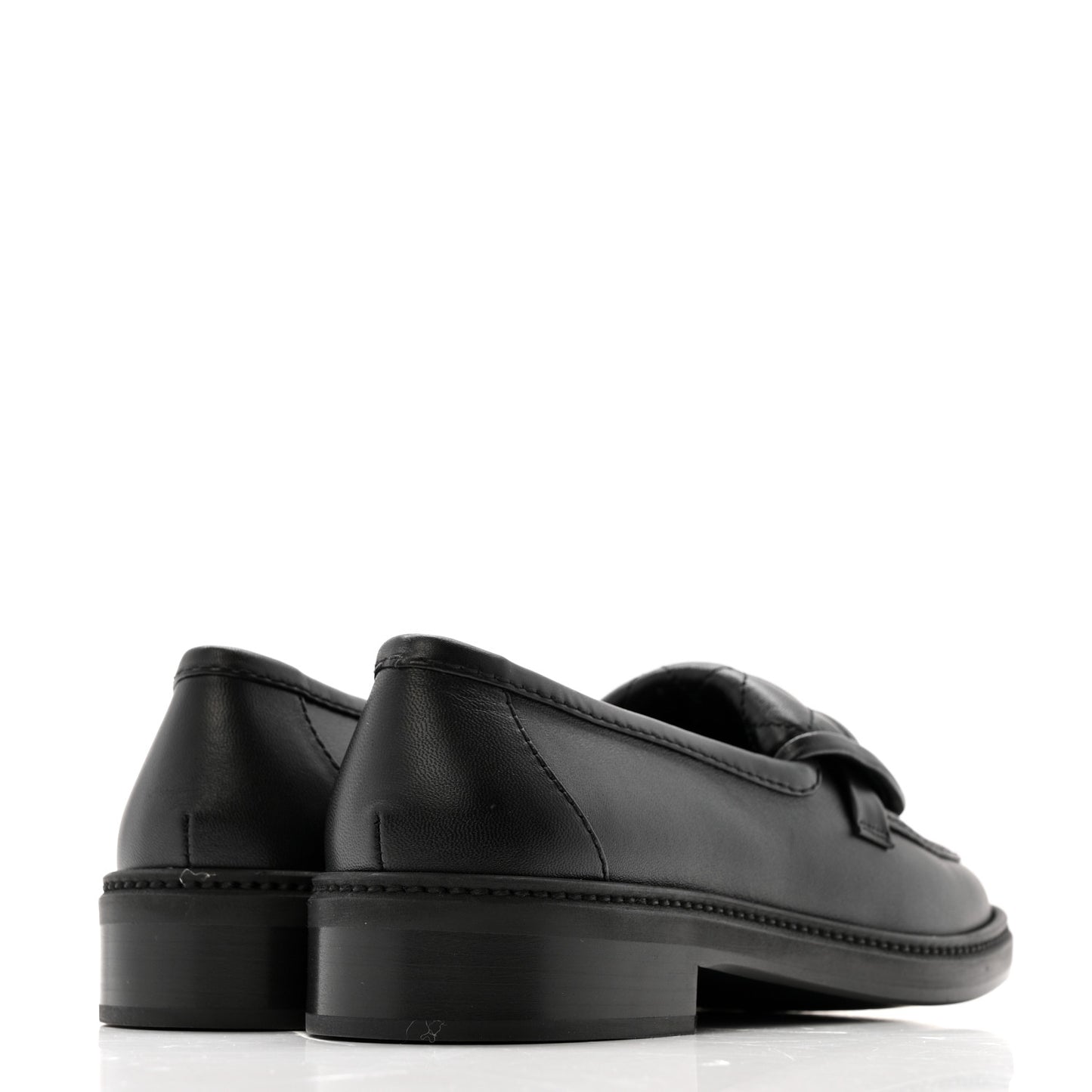 Lambskin Quilted CC Turnlock Loafers 38 Black