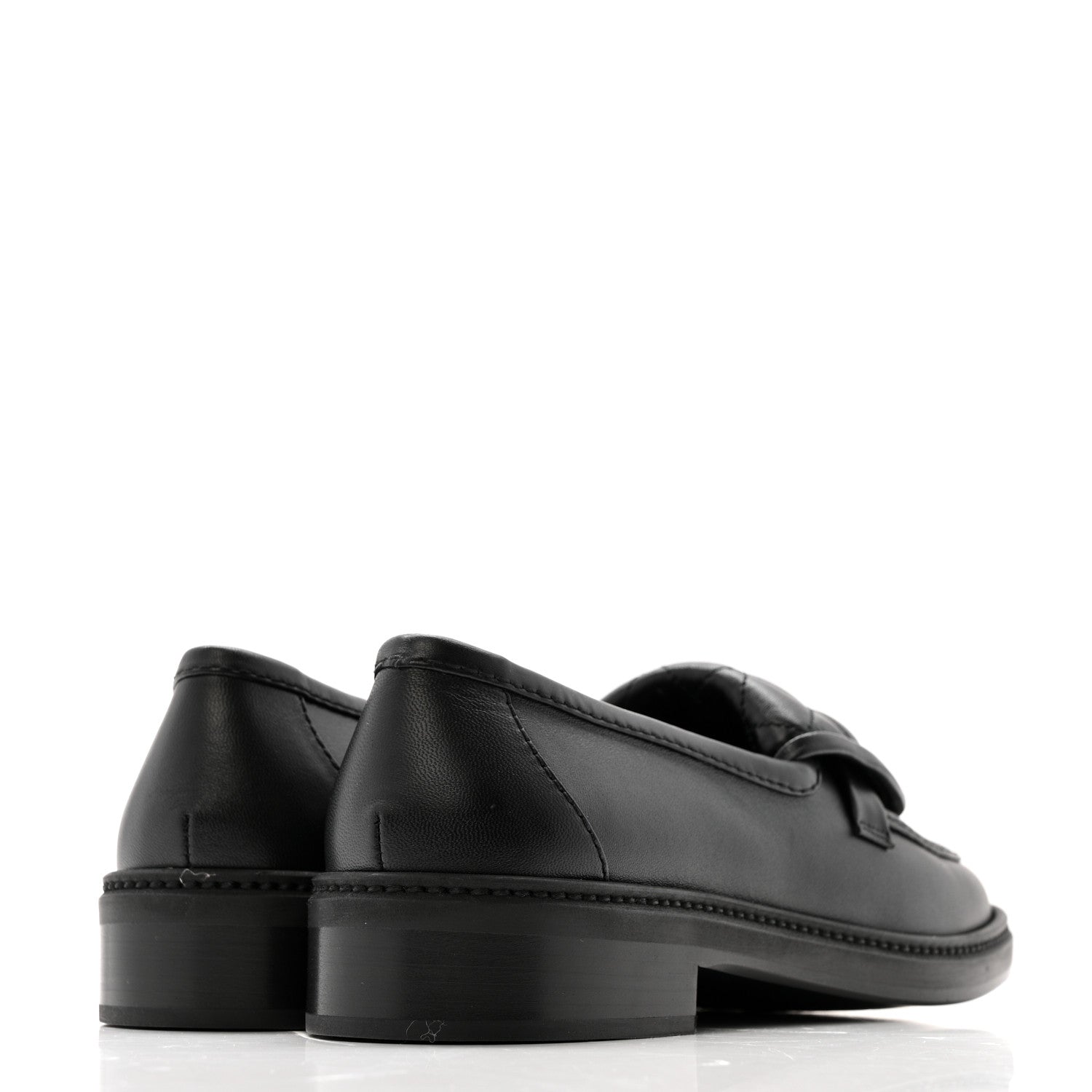 Chanel Lambskin Quilted CC Turnlock Loafers 38 Black 6 of 10