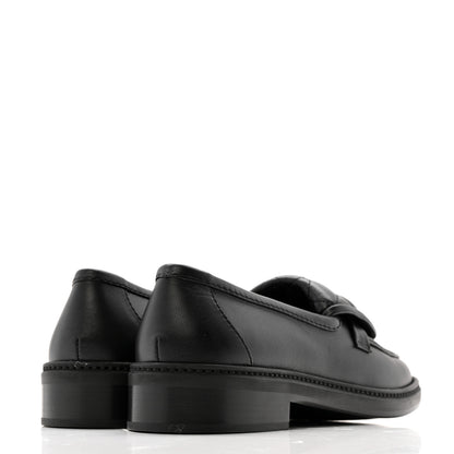 Chanel Lambskin Quilted CC Turnlock Loafers 38 Black 6 of 10