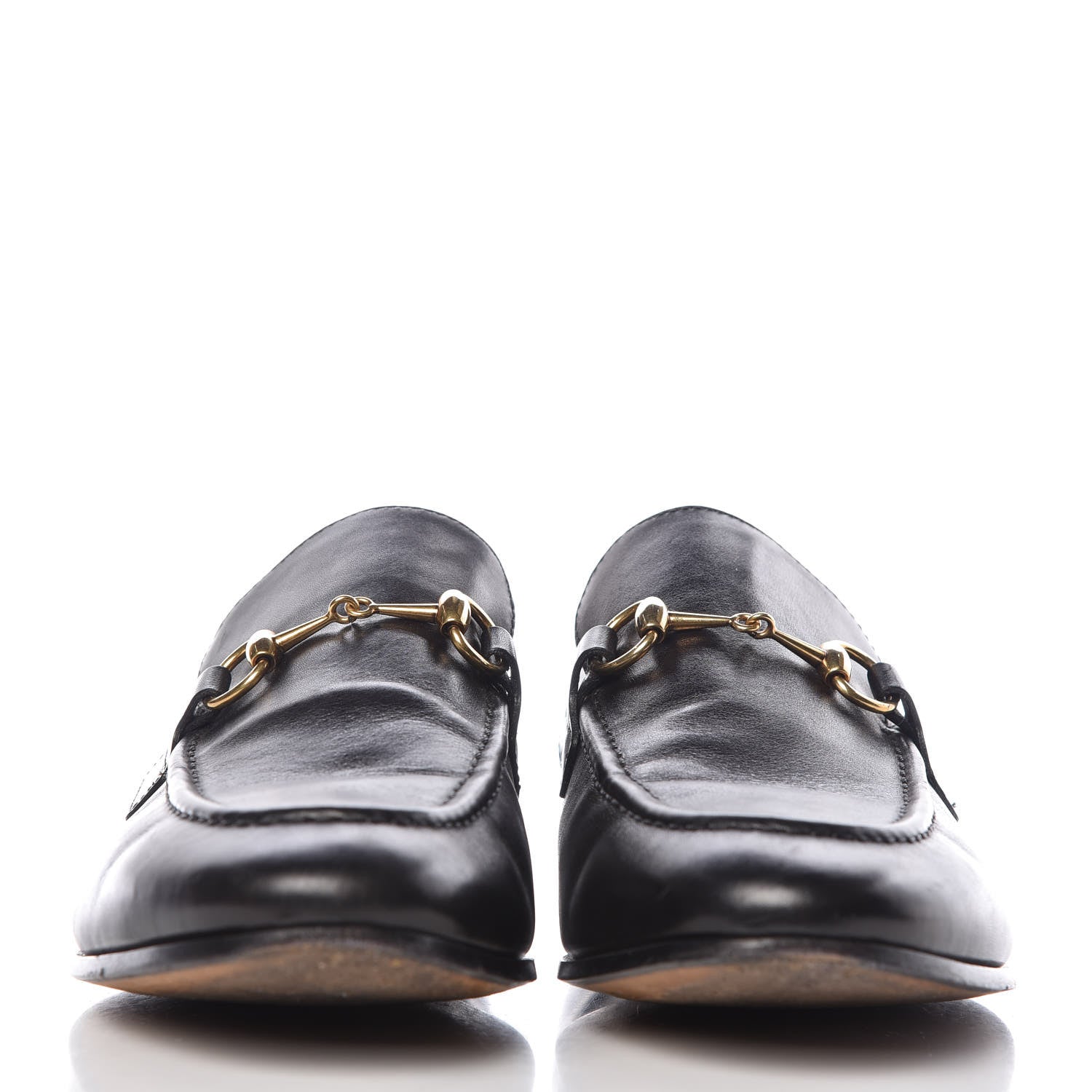 Gucci Calfskin Womens Jordaan Loafers 39 Black 2 of 21