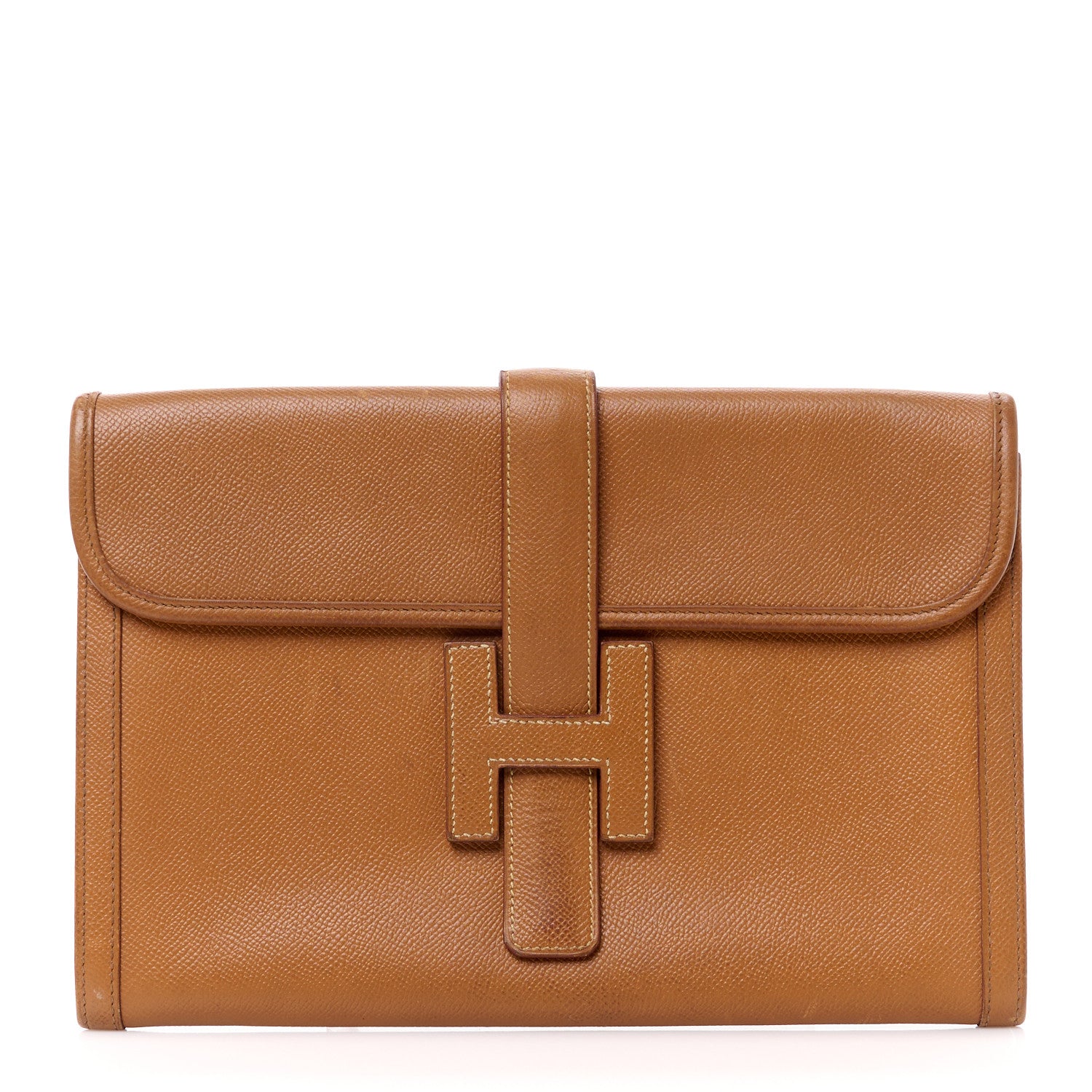 Hermes Courchevel Jige PM Clutch Gold 1 of 15