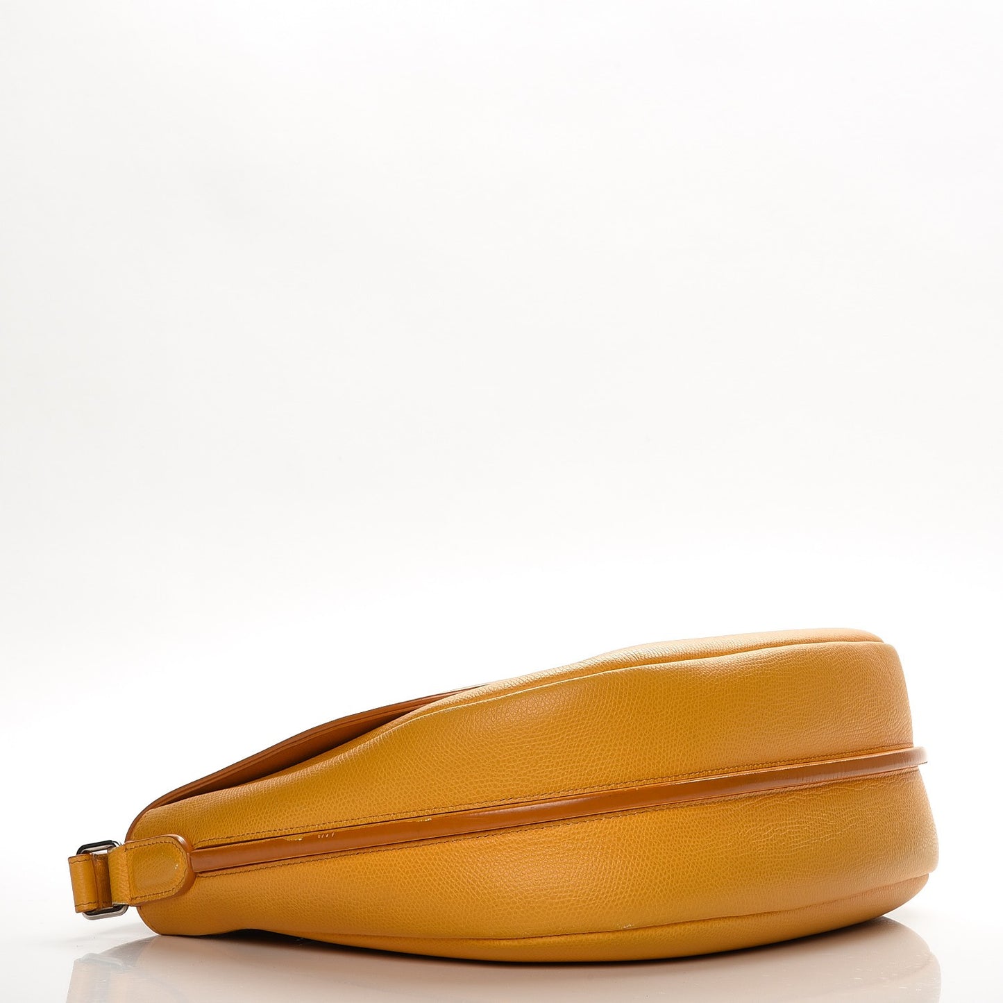 Grained Calfskin Trotteur Messenger Saffron