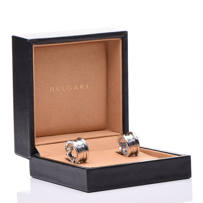Bulgari 18K White Gold B.Zero1 Hoop Earrings 9 of 9