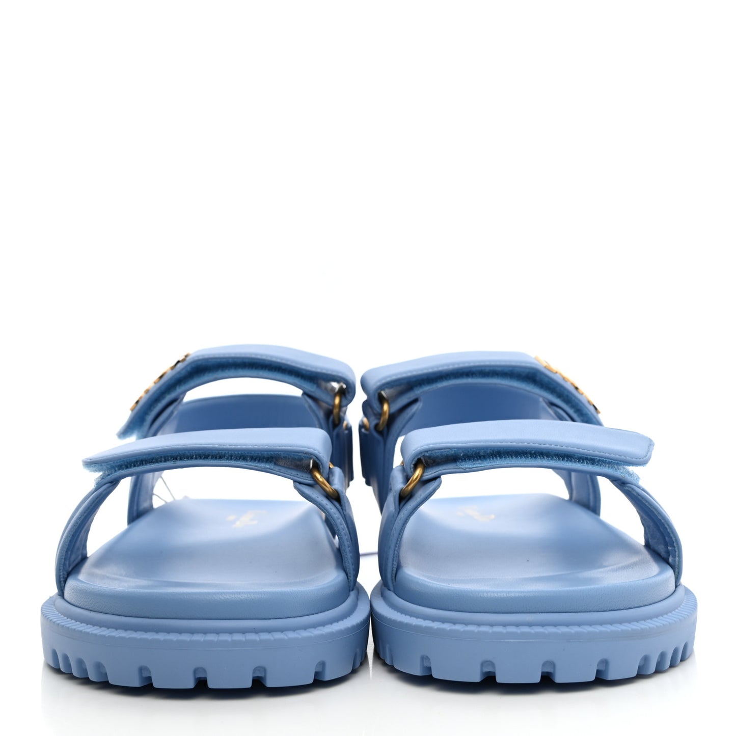 Lambskin Dioract 10mm Sandals 40 Cornflower