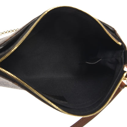 Louis Vuitton Monogram Pallas Clutch Black 5 of 8
