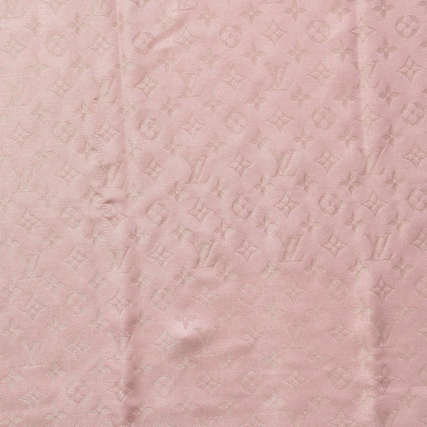 Louis Vuitton Silk Wool Monogram Shine Shawl Rose 6 of 6