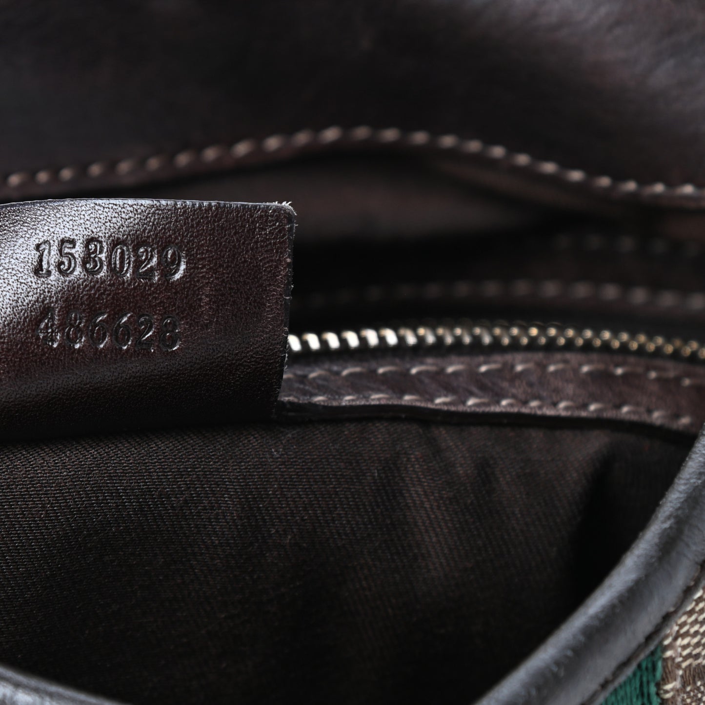 Monogram Web Jackie O Bouvier Hobo Dark Brown