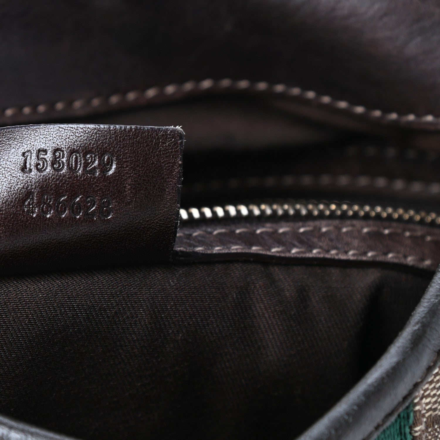 Gucci Monogram Web Jackie O Bouvier Hobo Dark Brown 7 of 9