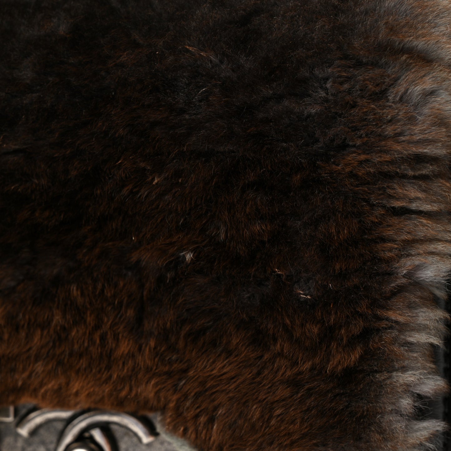 Orylag Rabbit Fur Calfskin Small Boy Flap Brown