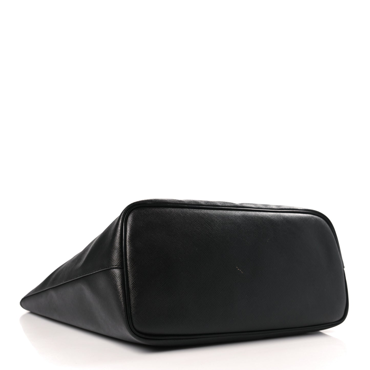 Textured Coated Canvas Rottweiler Print Antigona Tote Black
