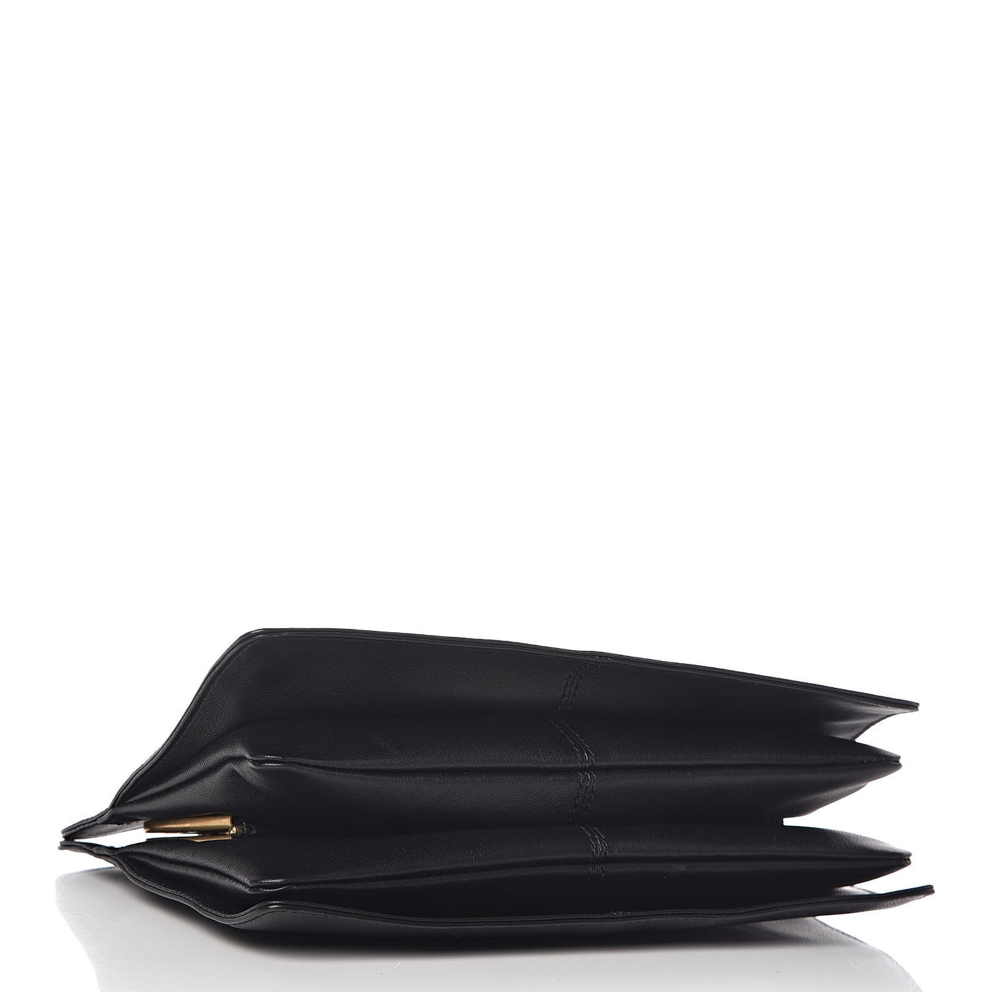 Goatskin GV3 Frame Clutch Black