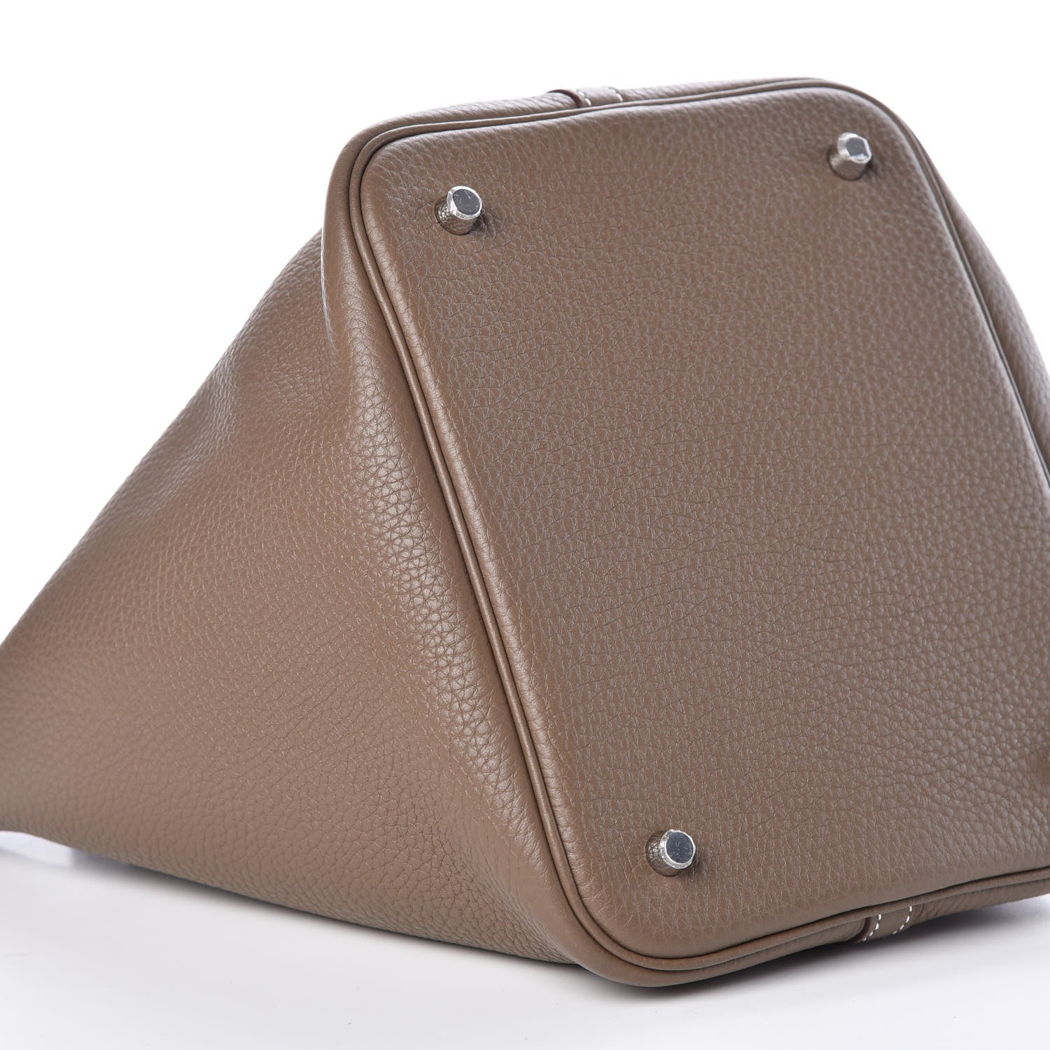 Hermes Taurillon Clemence Picotin Lock 22 MM Etoupe 8 of 10