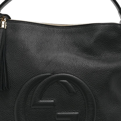 Gucci Pebbled Calfskin Large Soho Hobo Black 9 of 11