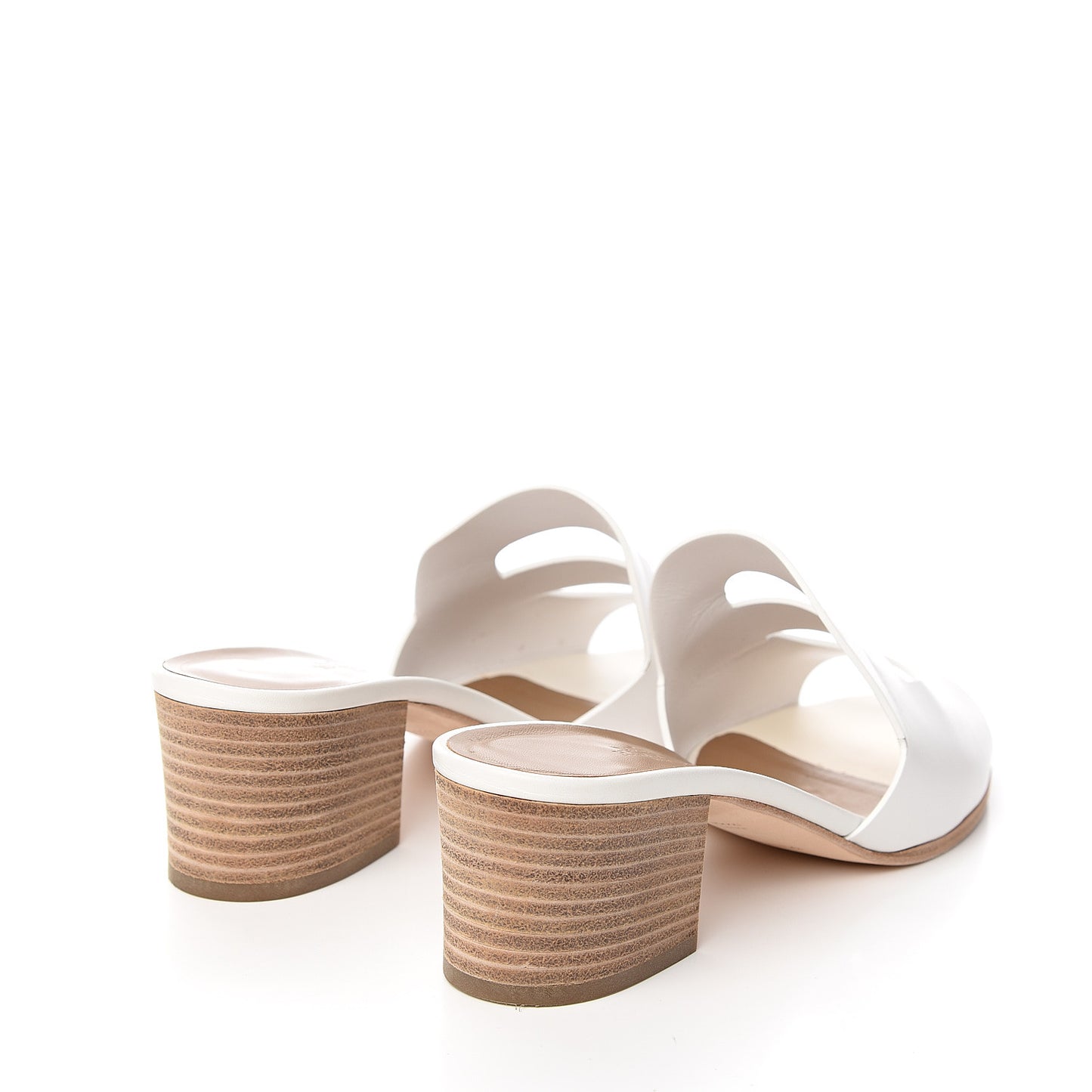 Calfskin Mona Sandals 39.5 White