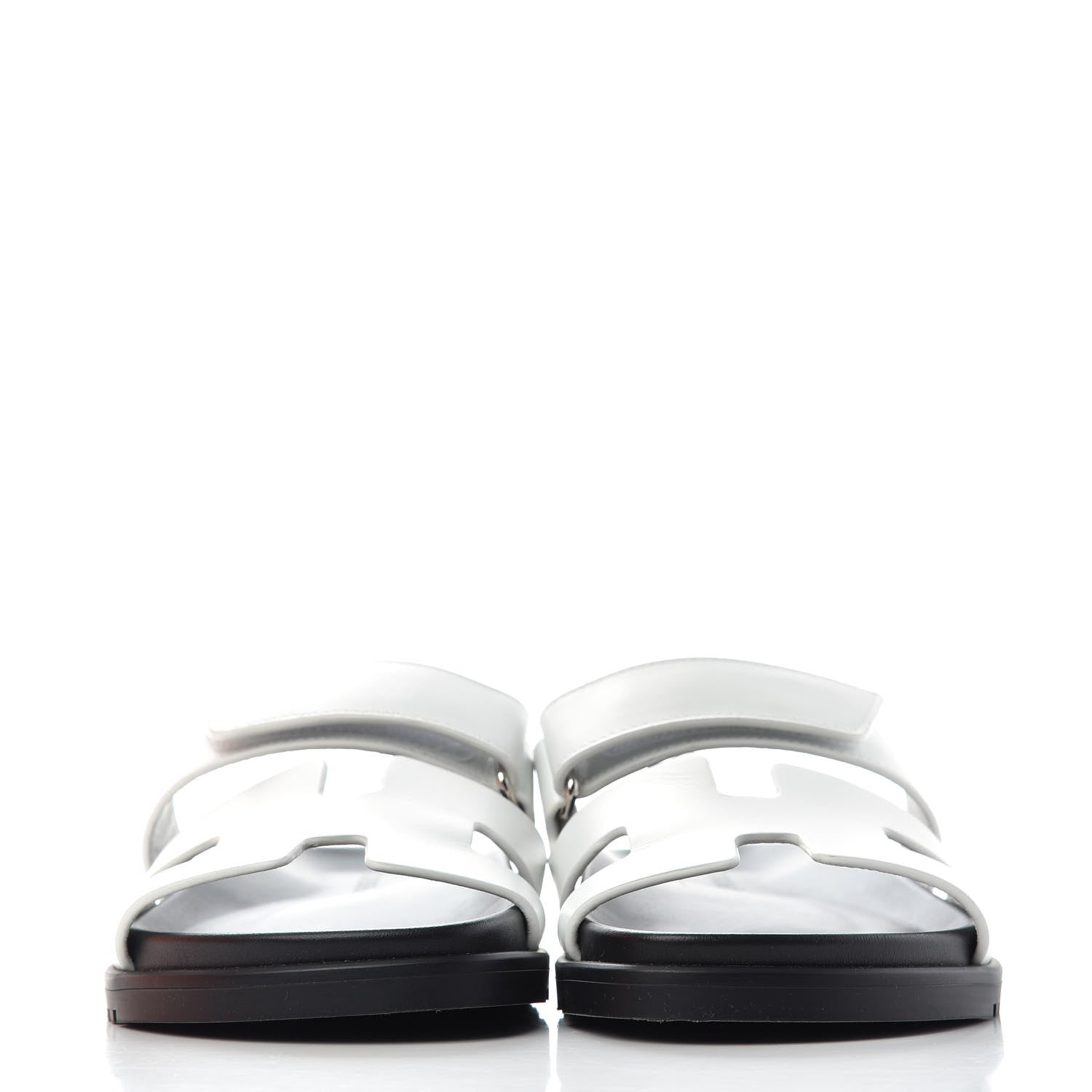 Hermes Calfskin Womens Chypre Sandals 36 White 2 of 11