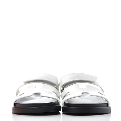 Hermes Calfskin Womens Chypre Sandals 36 White 2 of 11