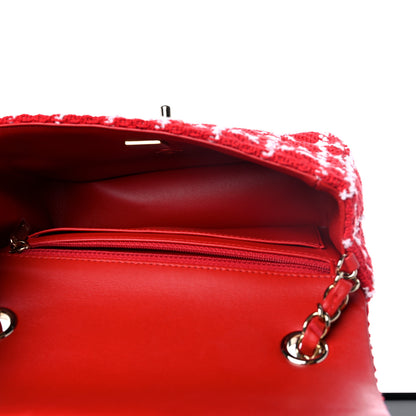 Chanel Tweed Mini Rectangular Flap Red White 5 of 11