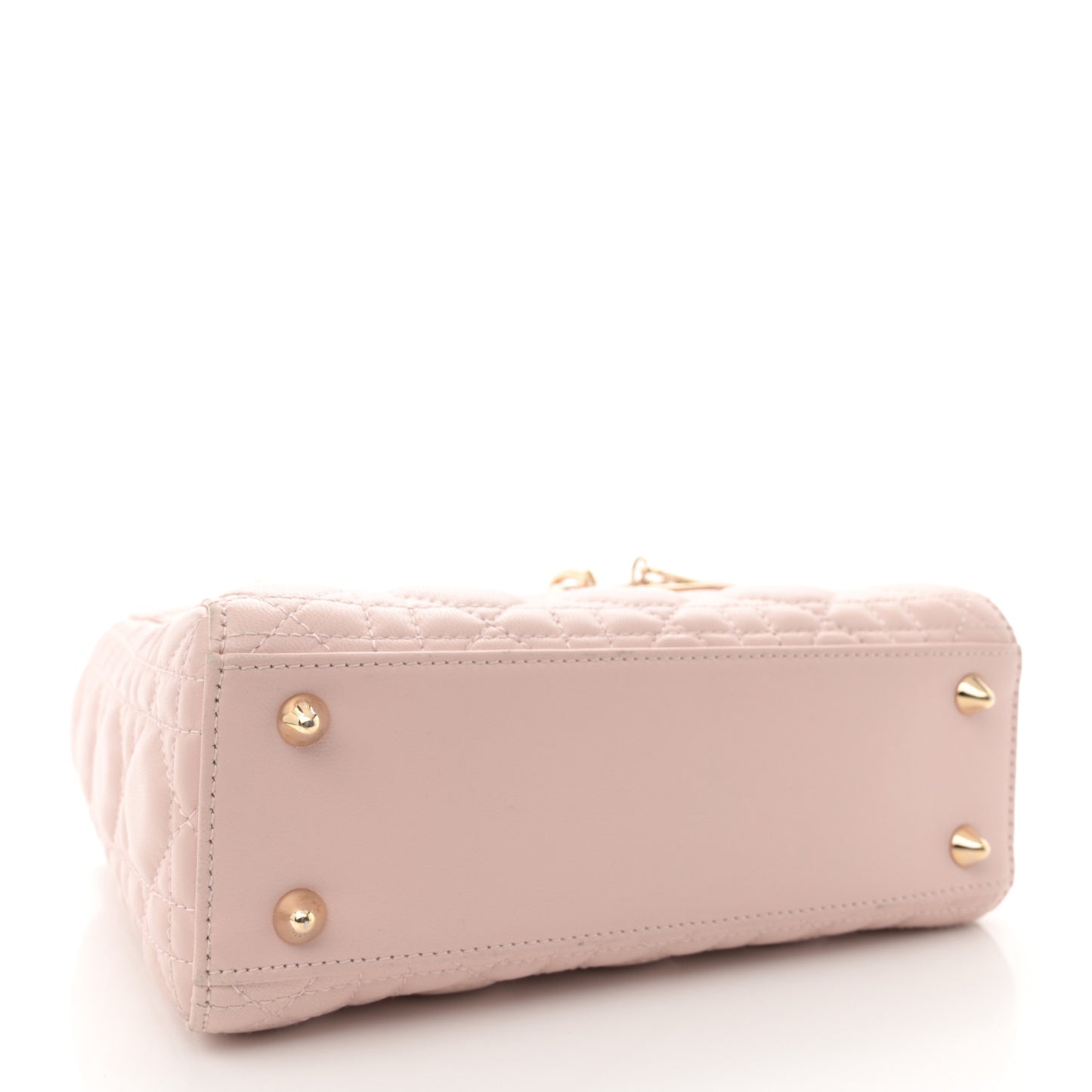 Lambskin Cannage Small Lucky Badges My Lady Dior Pink