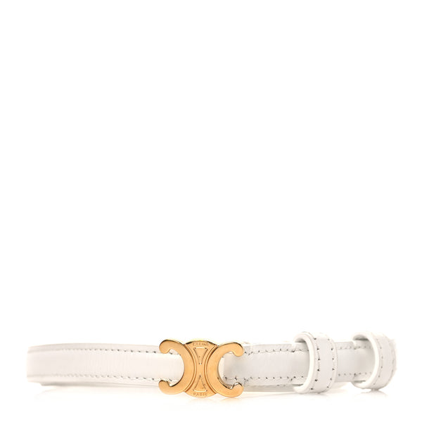 【CÉLINE】フィービー期 ベルト＆パンツ Celine Box Calfskin Small 18mm Triomphe Belt 70 28 Rice 1867829