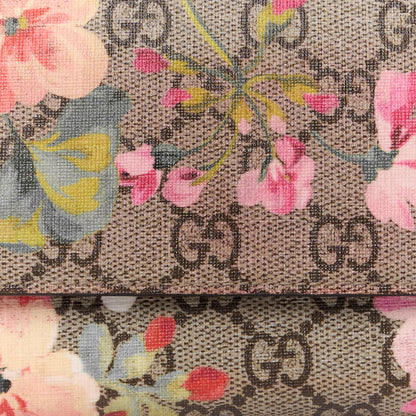 Gucci GG Supreme Monogram Blooms Continental Wallet Beige Multicolor Dry Rose 8 of 11