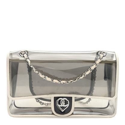 Chanel Lambskin Vinyl Large Naked Flap White 1 of 10