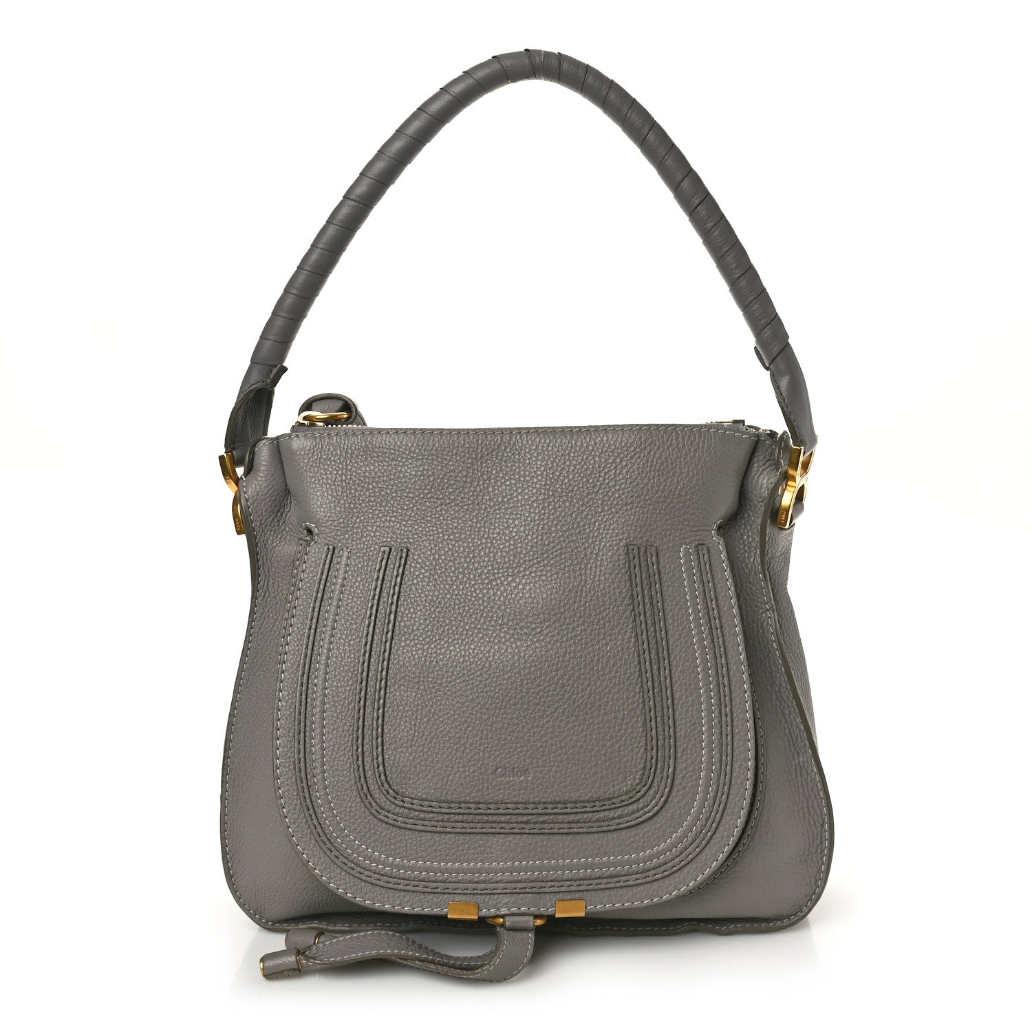 Chloe Calfskin Medium Marcie Satchel Cashmere Grey 1 of 11
