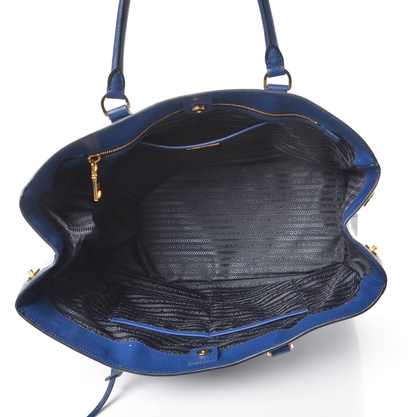 Saffiano Lux Large Tote Bluette