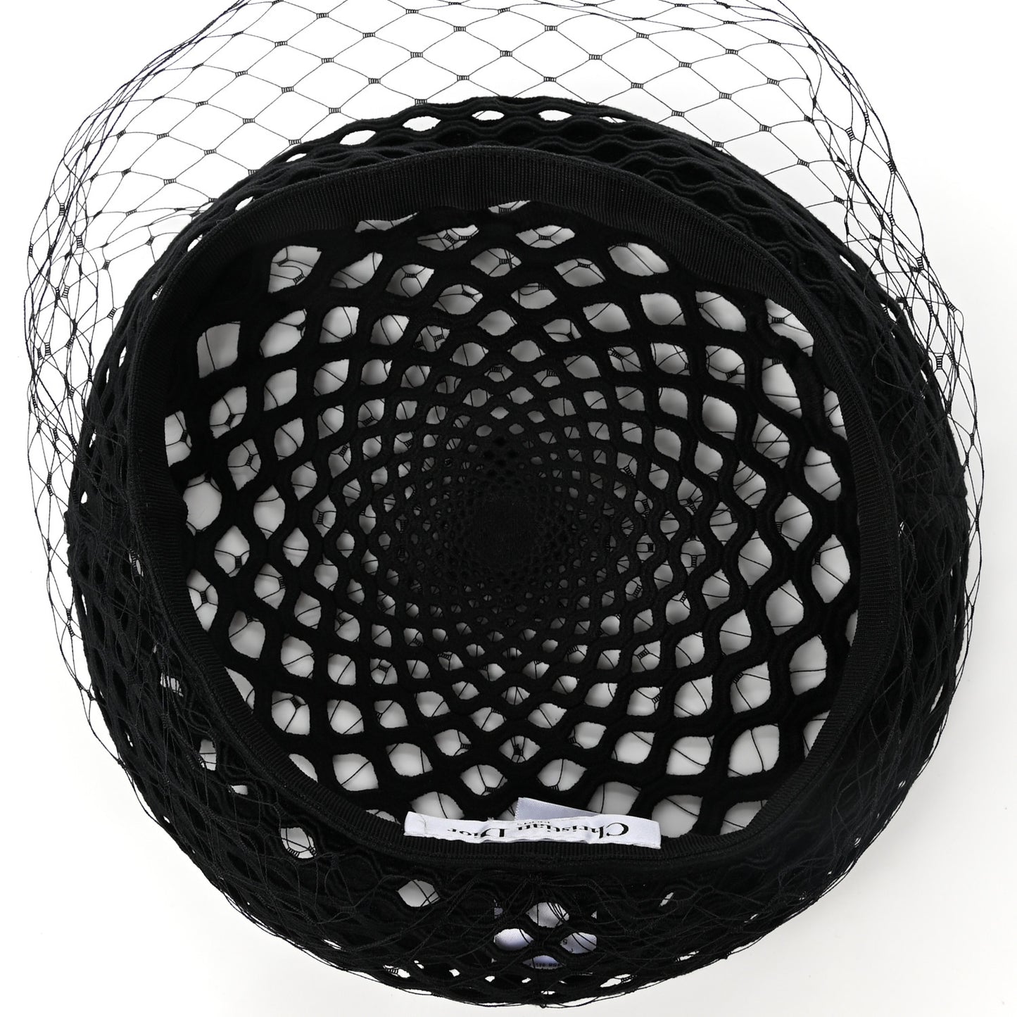 Mesh Arty Veil Beret 58 Black
