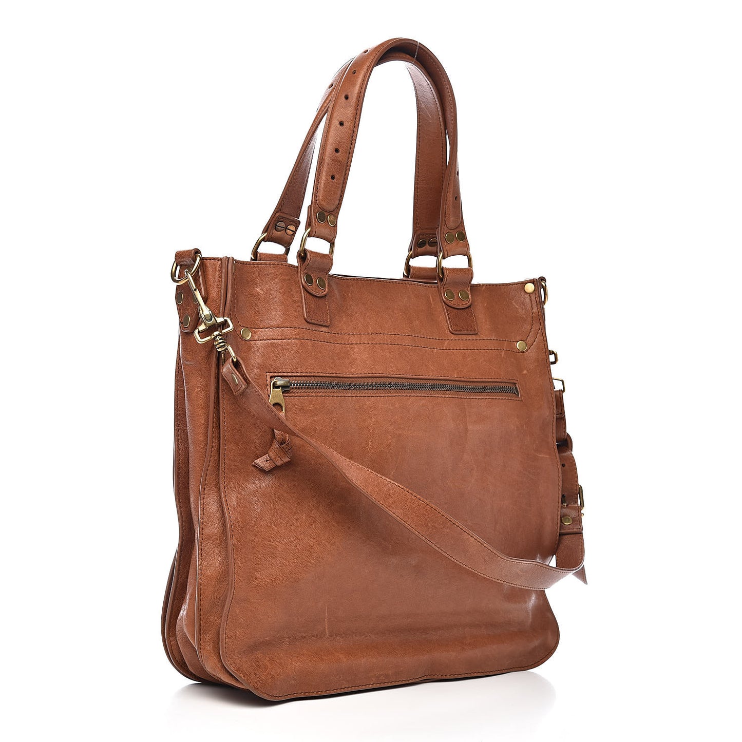 Lambskin PS1 Tote Saddle