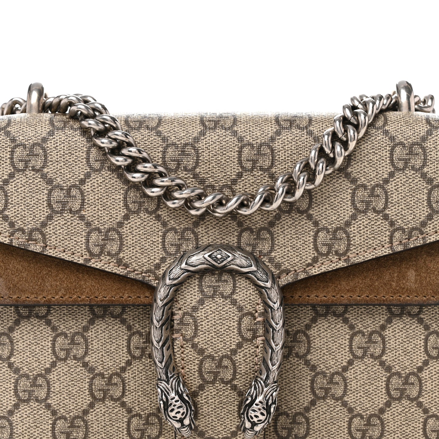 GG Supreme Monogram Mini Dionysus Shoulder Bag Taupe