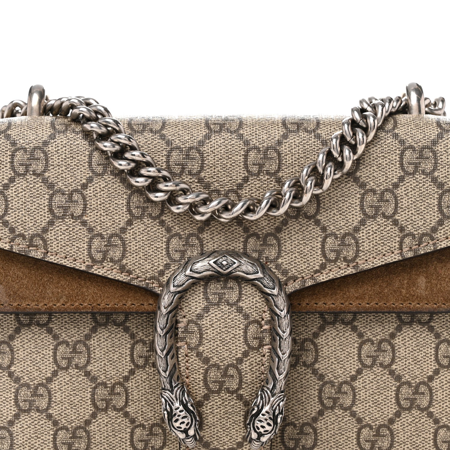 Gucci GG Supreme Monogram Mini Dionysus Shoulder Bag Taupe 8 of 14