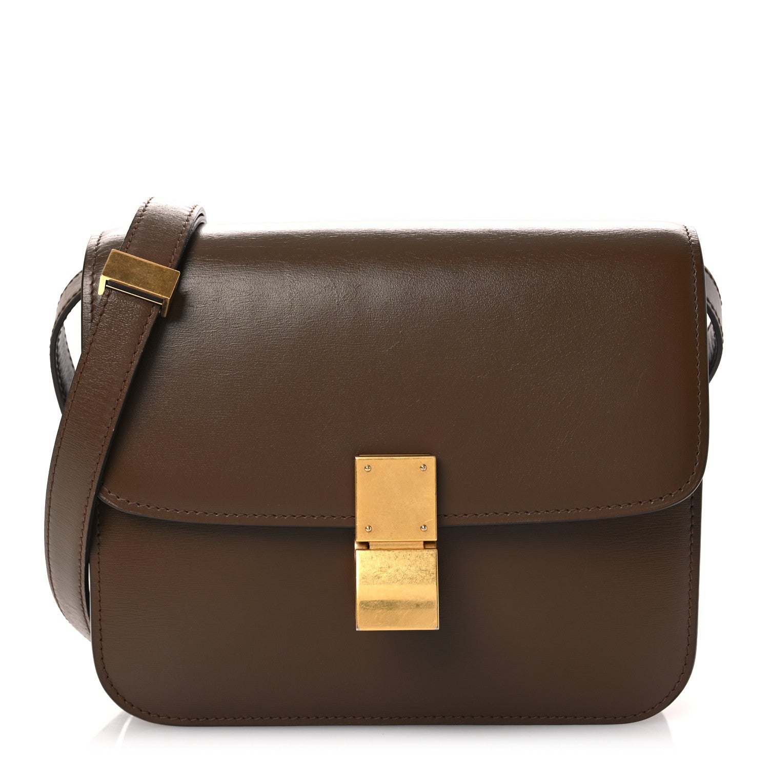 Celine Box Calfskin Teen Classic Box Flap Bag Camel 1 of 12