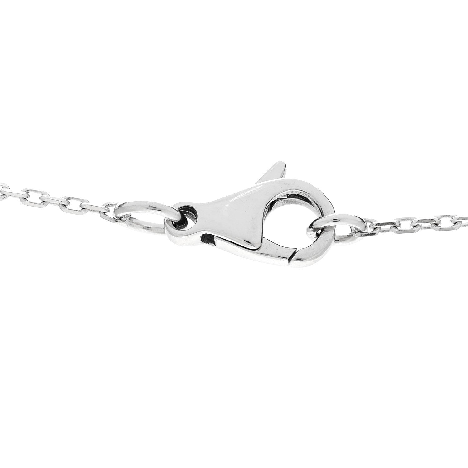 Chanel 18K White Gold Diamond Small Comete Geode Pendant Necklace 5 of 6