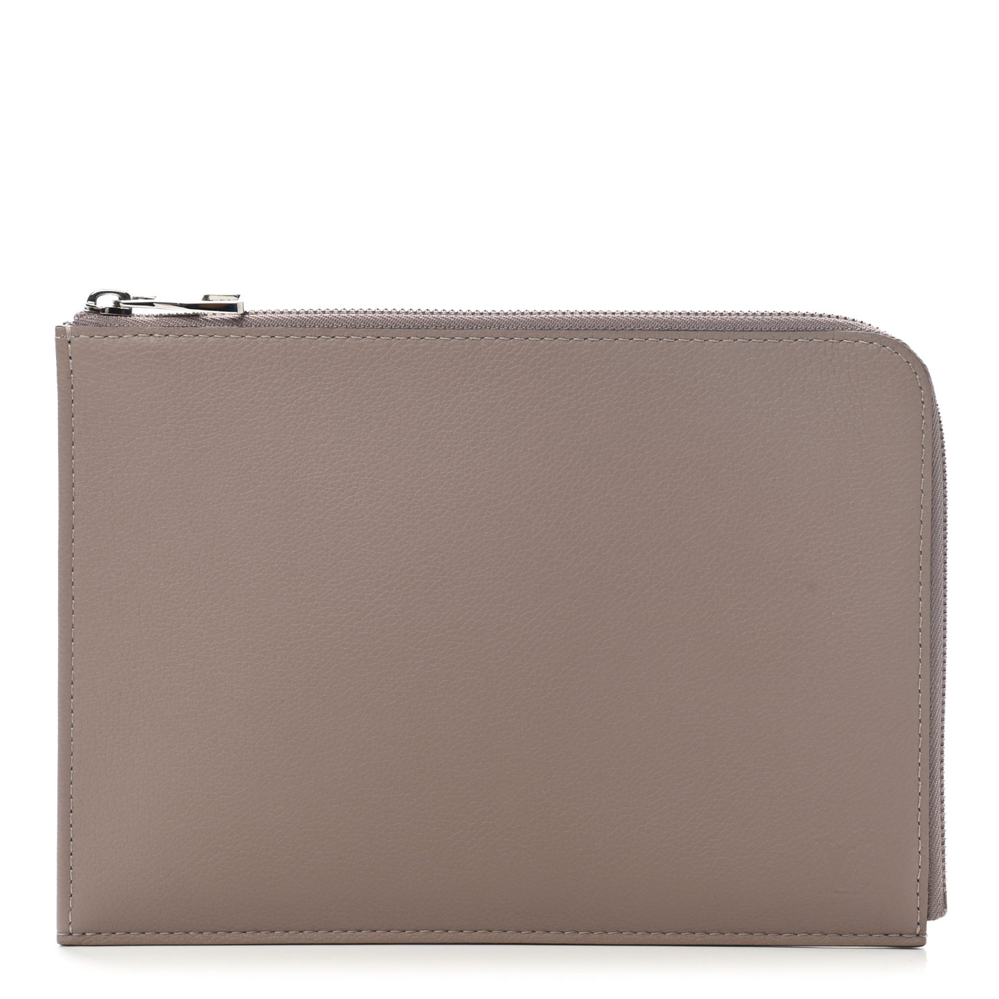 Calfskin Zip Pouch Taupe