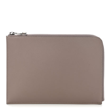 Louis Vuitton Calfskin Zip Pouch Taupe 1 of 7