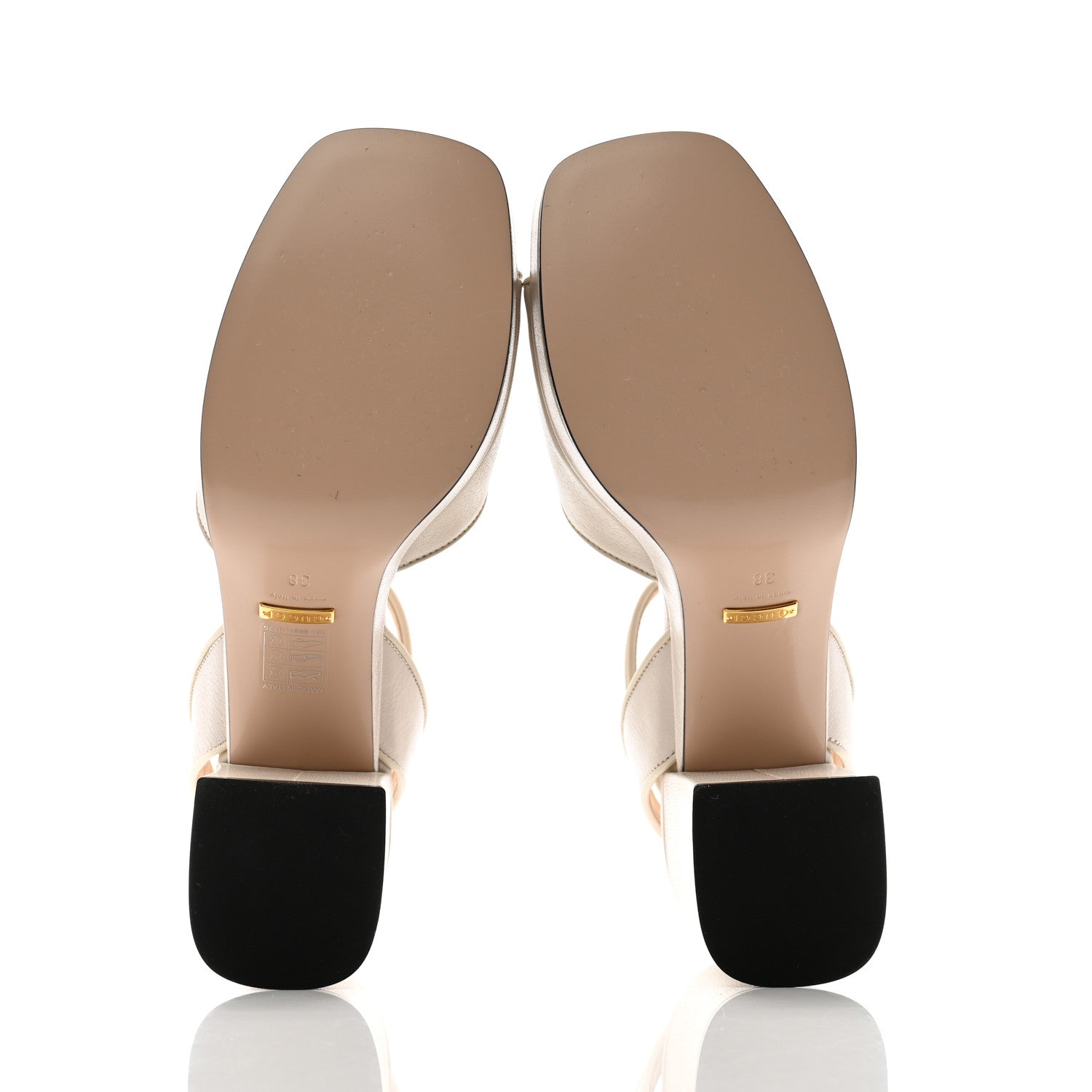 Gucci Quentin Granada Kid Horsebit 25/60mm Platform Sandals 38 Mystic White 6 of 12