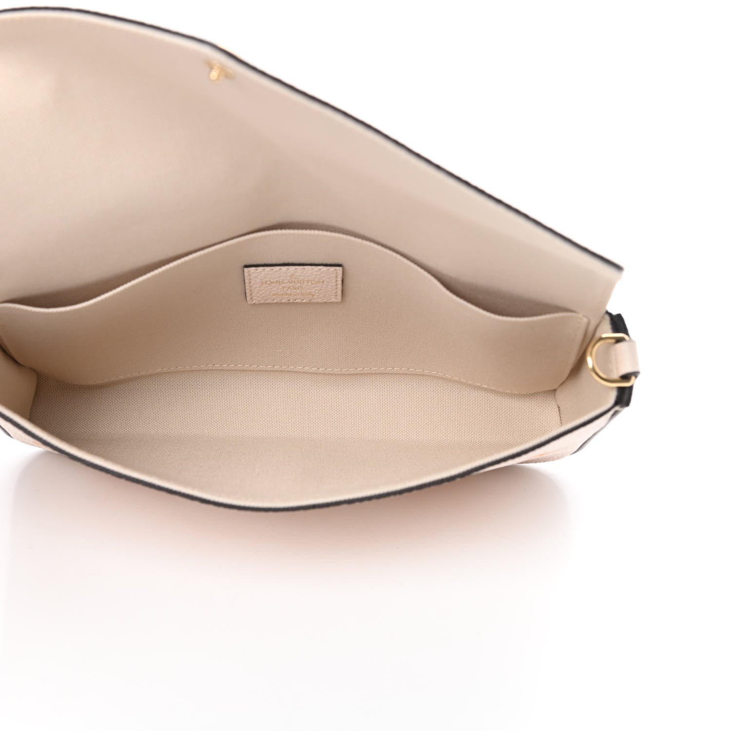 Louis Vuitton Empreinte Monogram Giant By The Pool Felicie Pochette Chain Wallet Cream Saffron 7 of 13