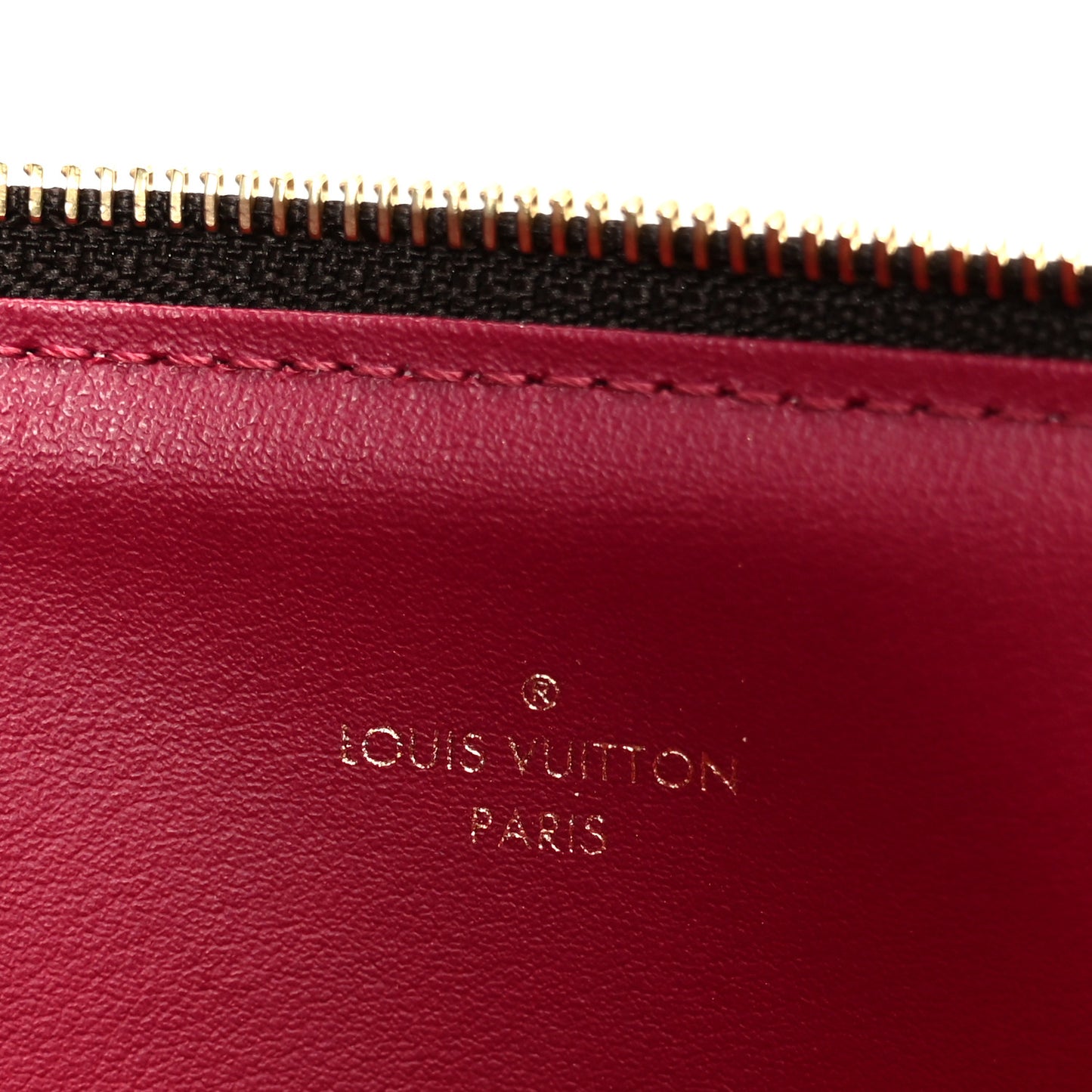 Monogram Pochette Felicie Chain Wallet Fuchsia