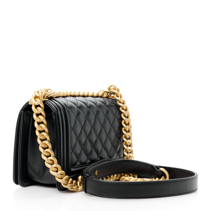 Chanel Caviar Quilted Small Boy Flap Black 3 of 12