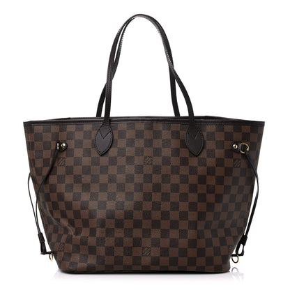 Louis Vuitton Damier Ebene Neo Neverfull MM Rose Ballerine 1 of 10