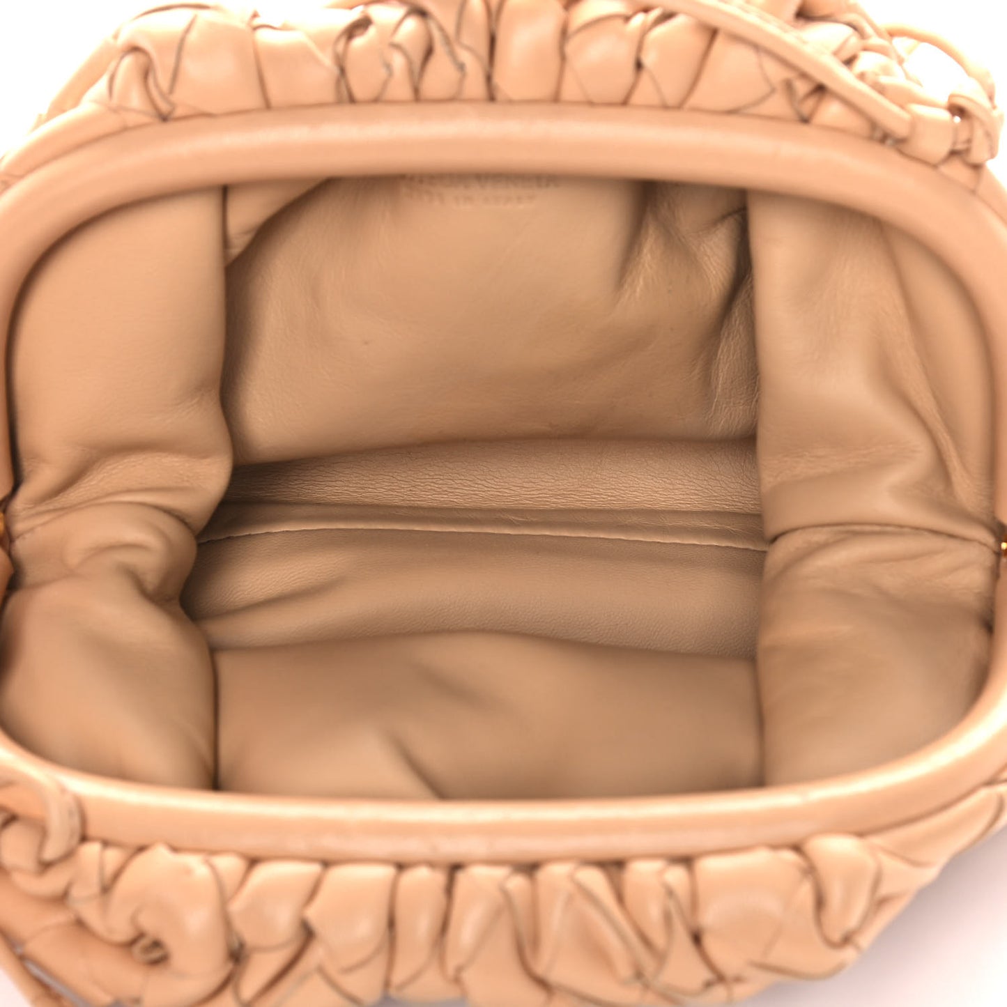 Nappa Intrecciato The Mini Pouch Almond