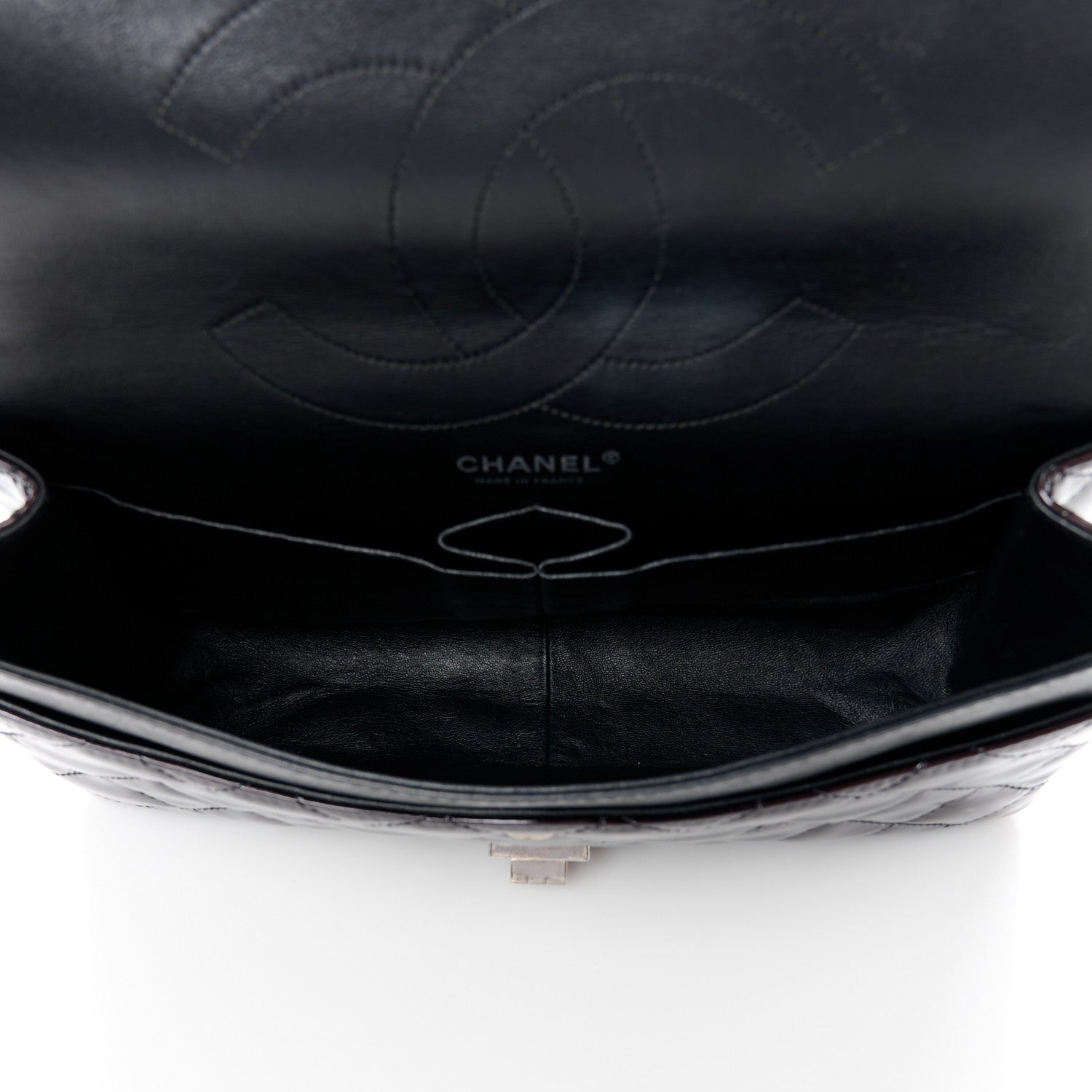 Chanel Patent Quilted 2.55 Reissue 227 Flap Black 5 of 10