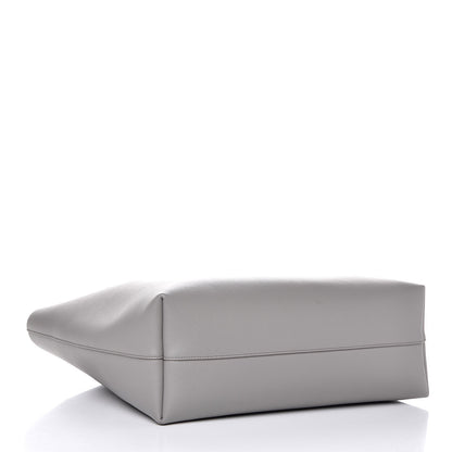 Saint Laurent Calfskin Large Shopping Tote Light Gray 4 of 8