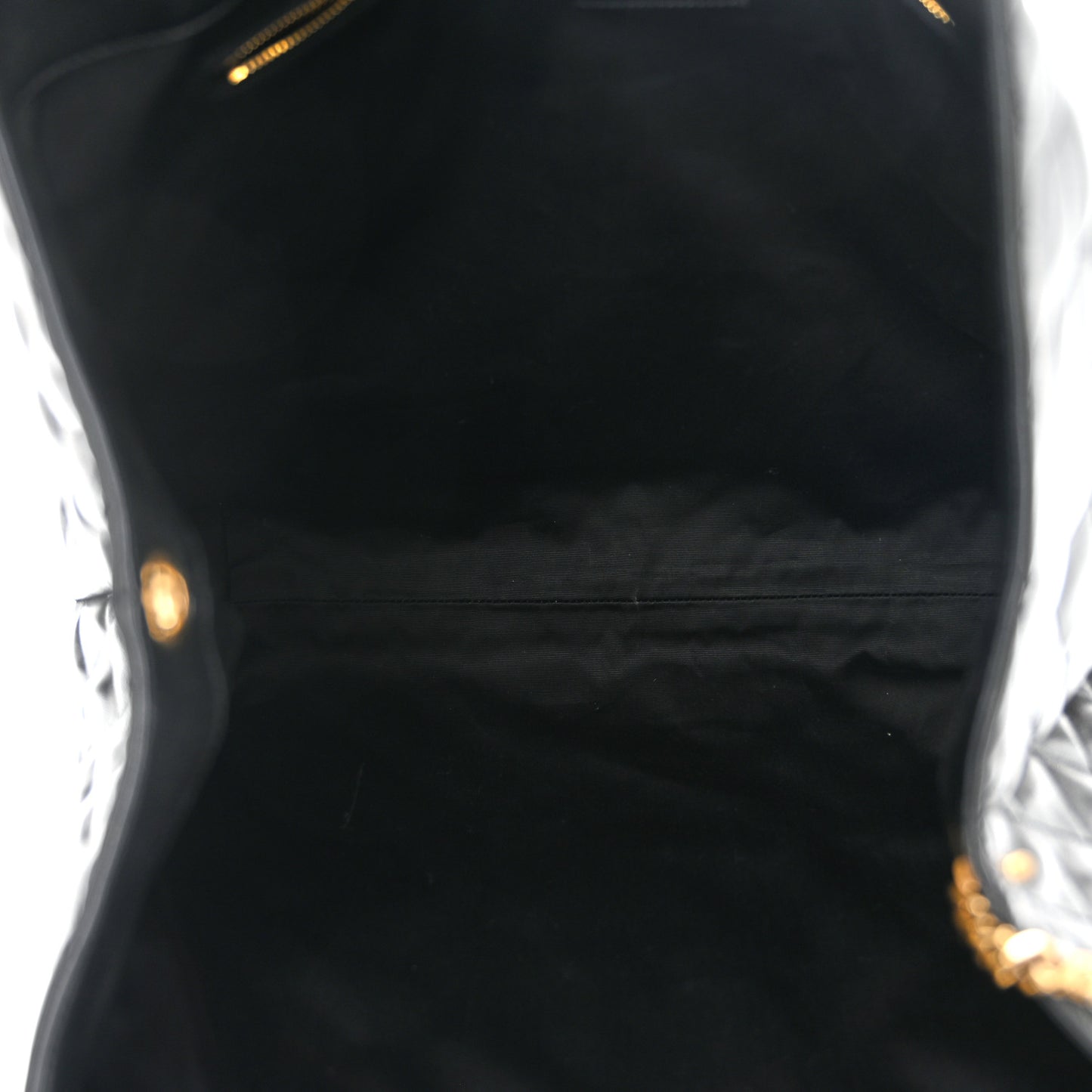 Lambskin Quilted Maxi Icare Shopping Tote Black