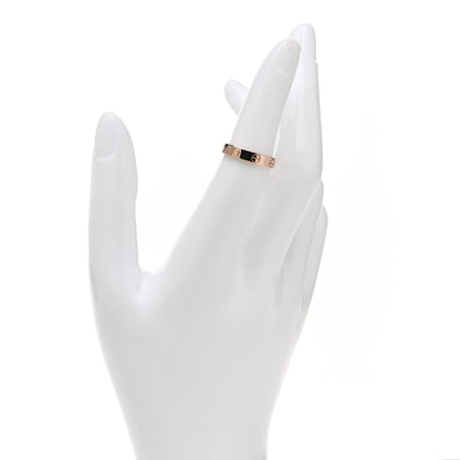 Cartier 18K Pink Gold 3.5mm LOVE Wedding Band Ring 51 5.75 2 of 5