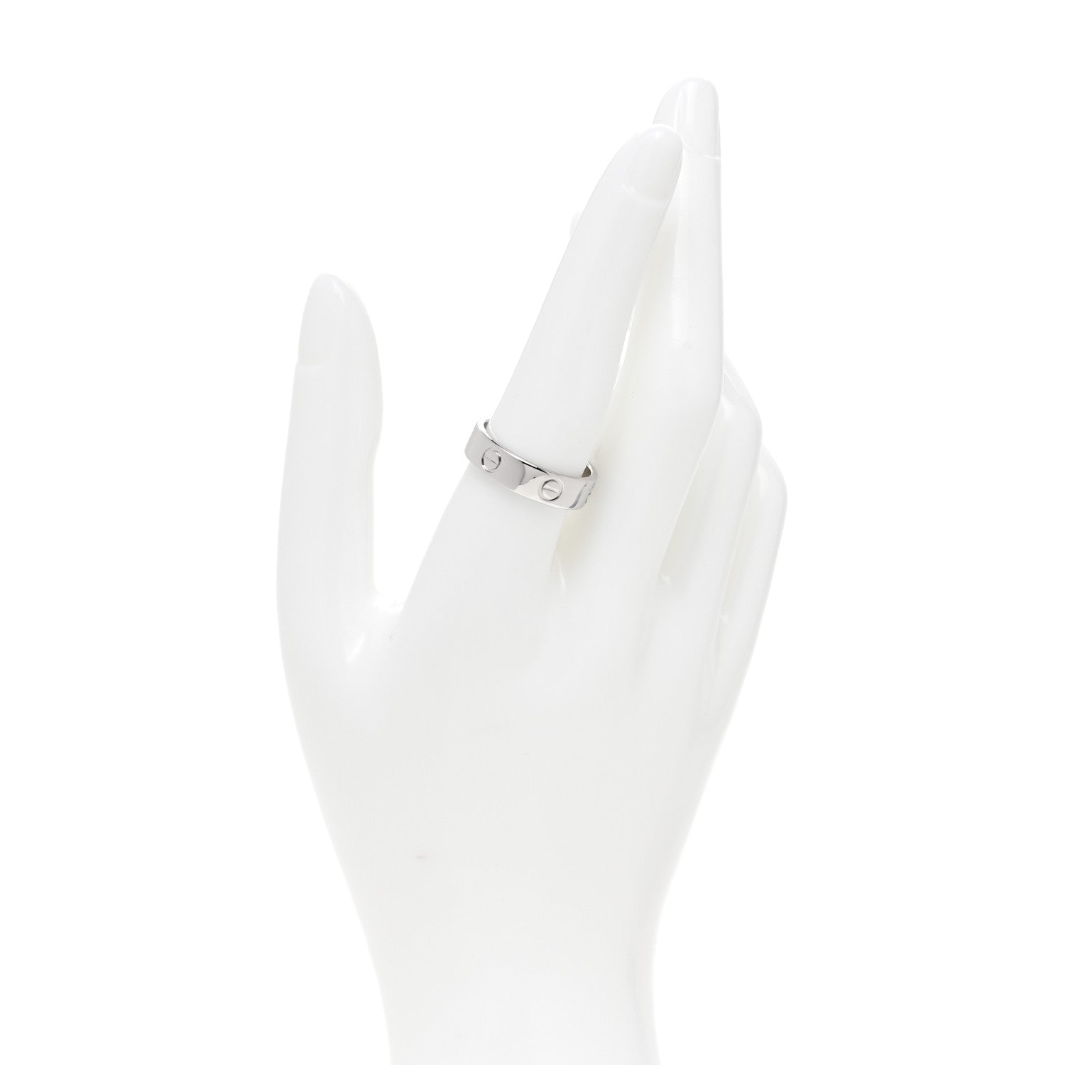 Cartier Platinum 5.5mm LOVE Ring 58 8.5 2 of 5