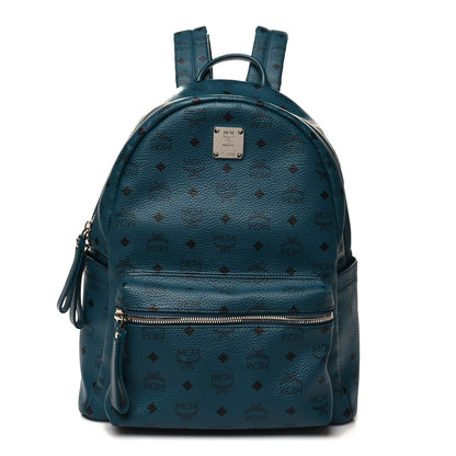MCM Visetos Large Side Studs Stark Backpack Teal 1 of 10