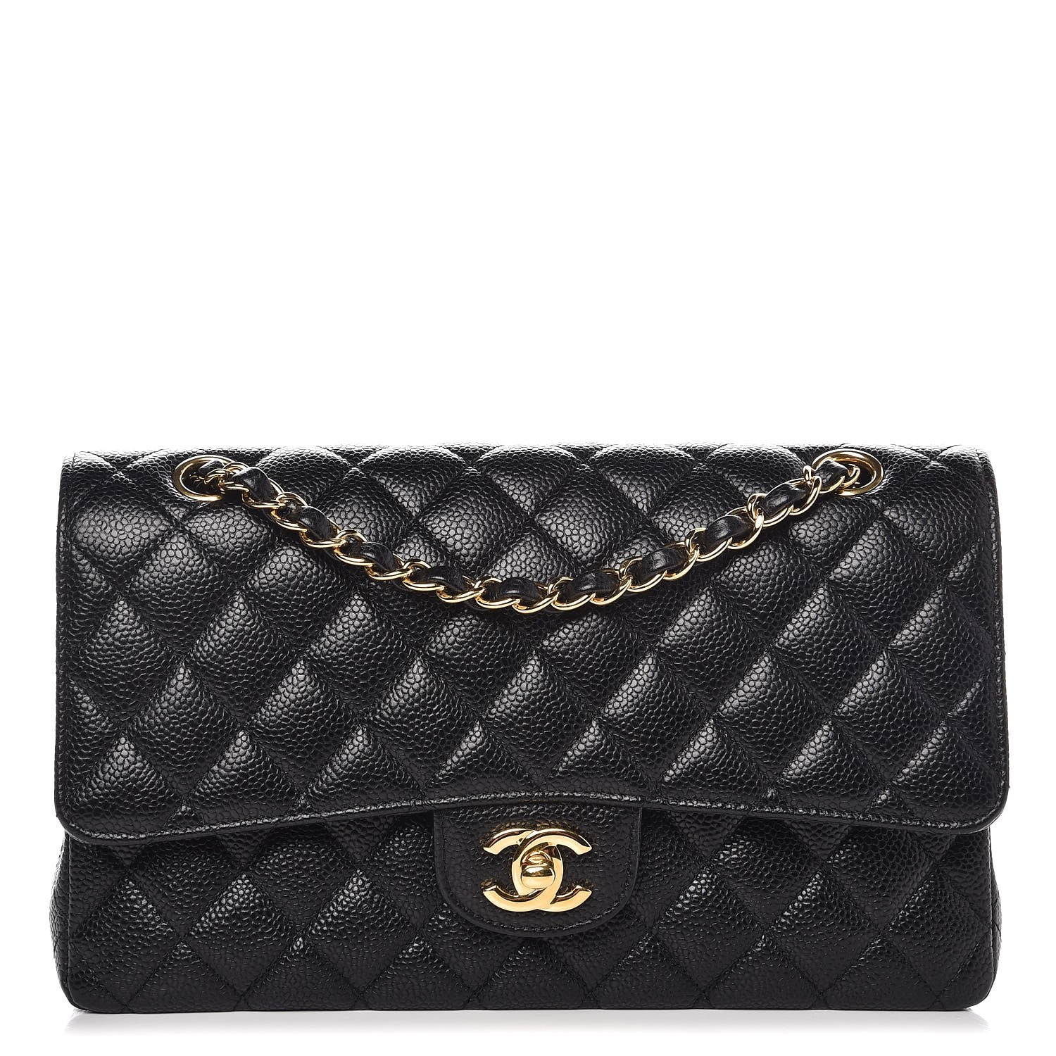 Chanel Caviar Quilted Medium Double Flap Black 1 of 8