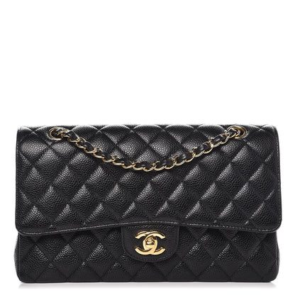 Chanel Caviar Quilted Medium Double Flap Black 1 of 8